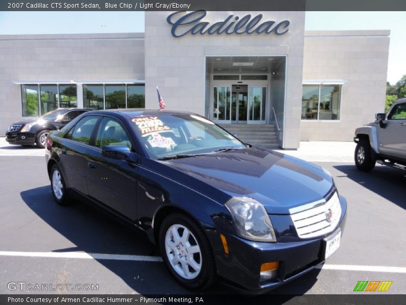 Blue Chip / Light Gray/Ebony 2007 Cadillac CTS Sport Sedan