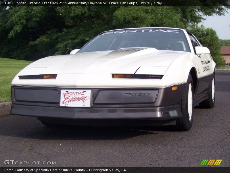 White / Gray 1983 Pontiac Firebird Trans Am 25th Anniversary Daytona 500 Pace Car Coupe