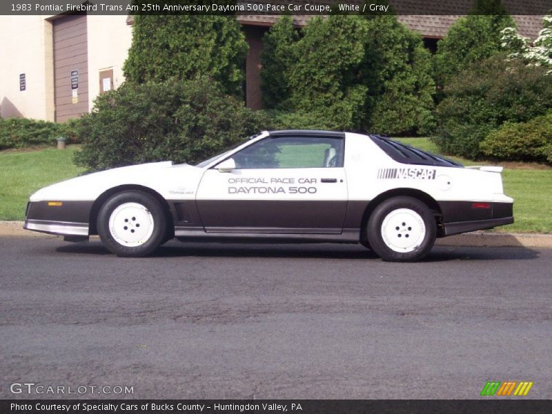  1983 Firebird Trans Am 25th Anniversary Daytona 500 Pace Car Coupe White