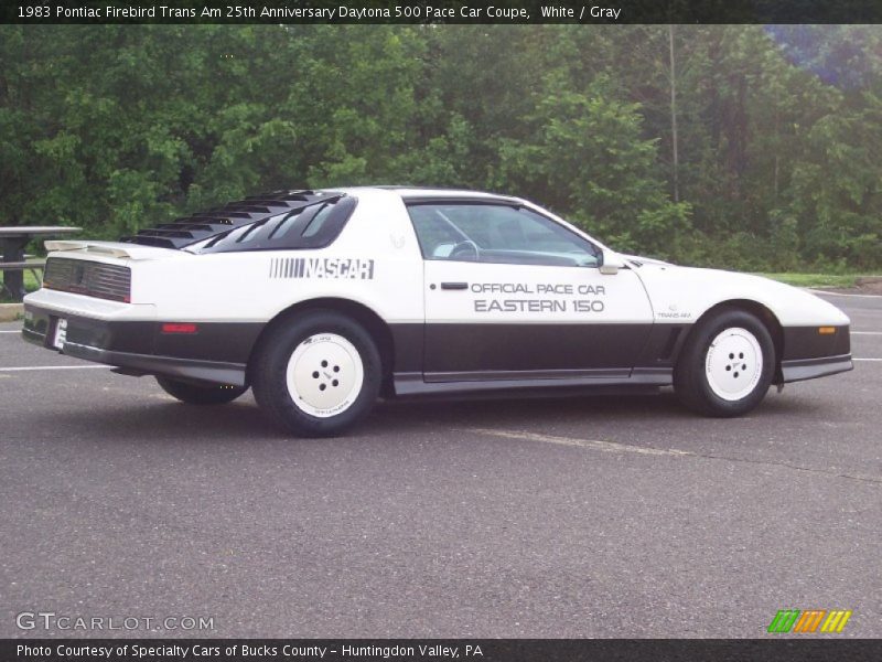 White / Gray 1983 Pontiac Firebird Trans Am 25th Anniversary Daytona 500 Pace Car Coupe