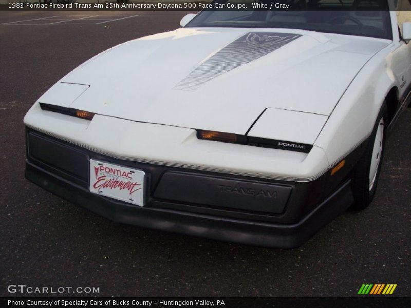 White / Gray 1983 Pontiac Firebird Trans Am 25th Anniversary Daytona 500 Pace Car Coupe