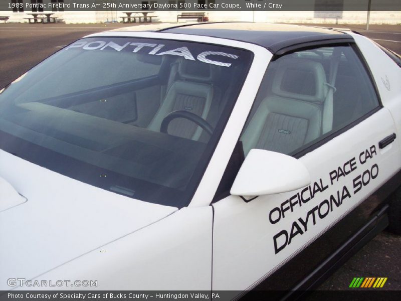 White / Gray 1983 Pontiac Firebird Trans Am 25th Anniversary Daytona 500 Pace Car Coupe