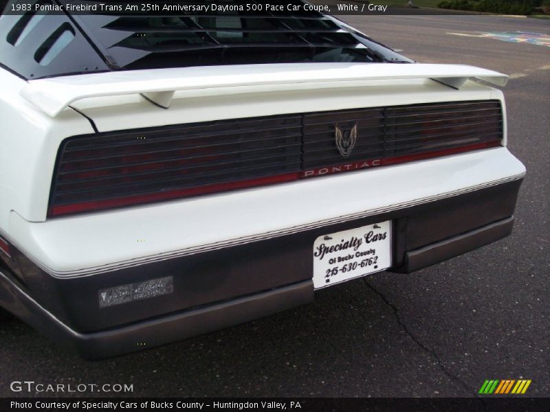 White / Gray 1983 Pontiac Firebird Trans Am 25th Anniversary Daytona 500 Pace Car Coupe