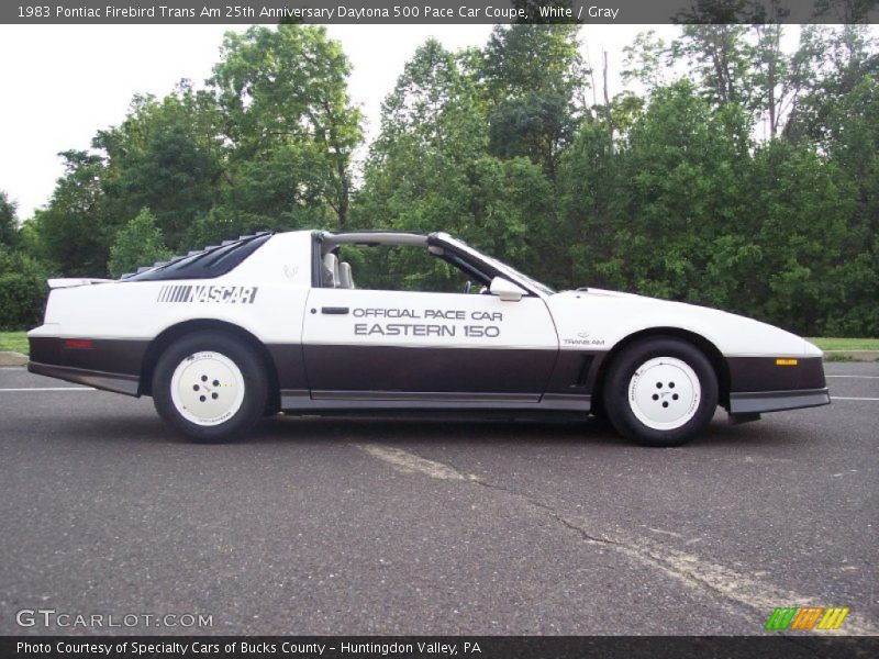 White / Gray 1983 Pontiac Firebird Trans Am 25th Anniversary Daytona 500 Pace Car Coupe