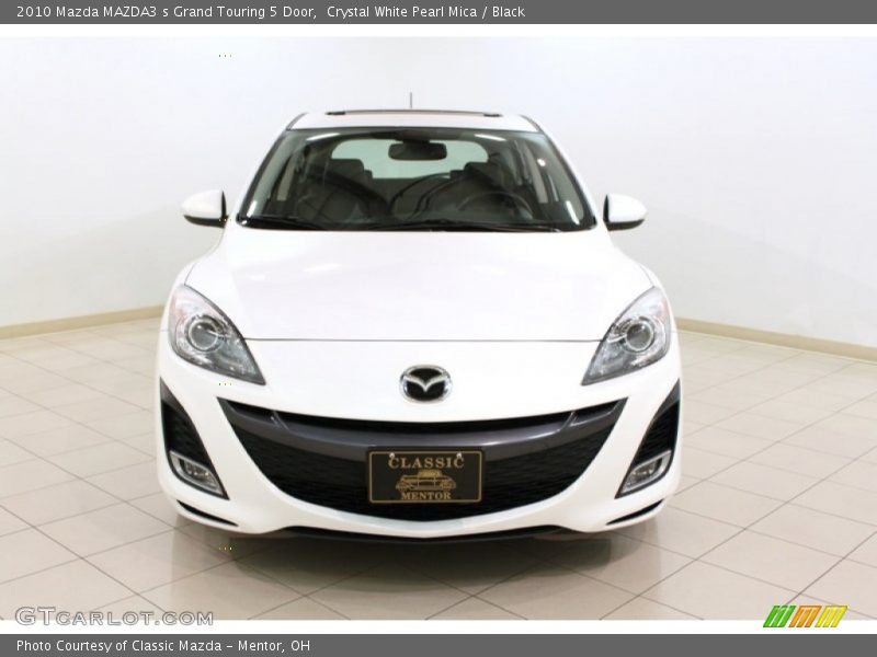 Crystal White Pearl Mica / Black 2010 Mazda MAZDA3 s Grand Touring 5 Door