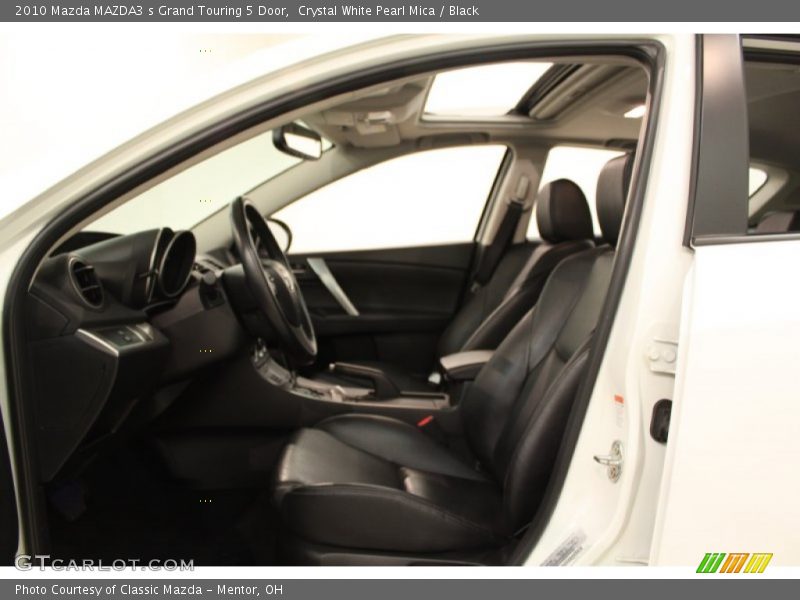 Crystal White Pearl Mica / Black 2010 Mazda MAZDA3 s Grand Touring 5 Door