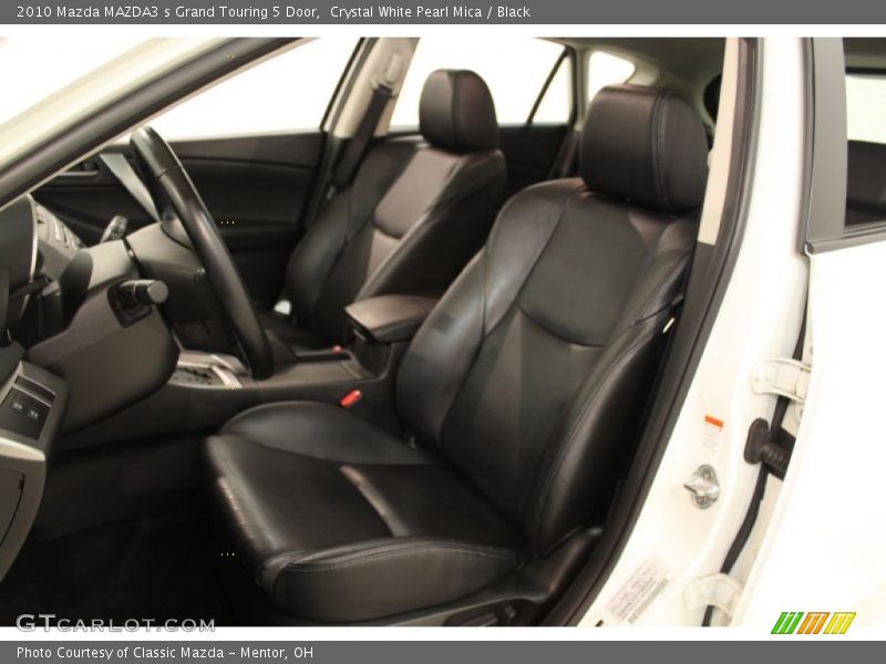 Crystal White Pearl Mica / Black 2010 Mazda MAZDA3 s Grand Touring 5 Door