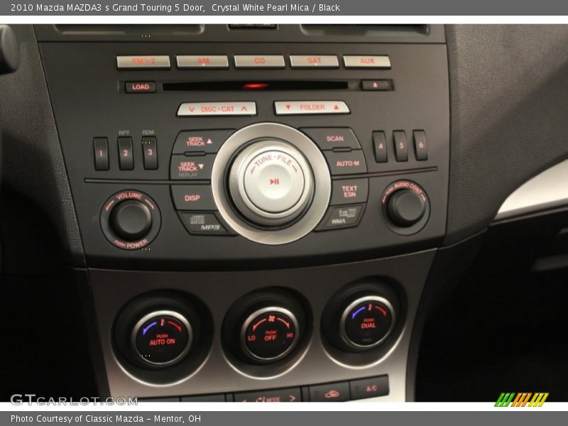 Crystal White Pearl Mica / Black 2010 Mazda MAZDA3 s Grand Touring 5 Door
