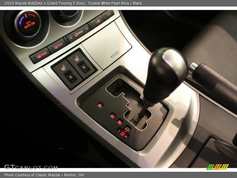 Crystal White Pearl Mica / Black 2010 Mazda MAZDA3 s Grand Touring 5 Door