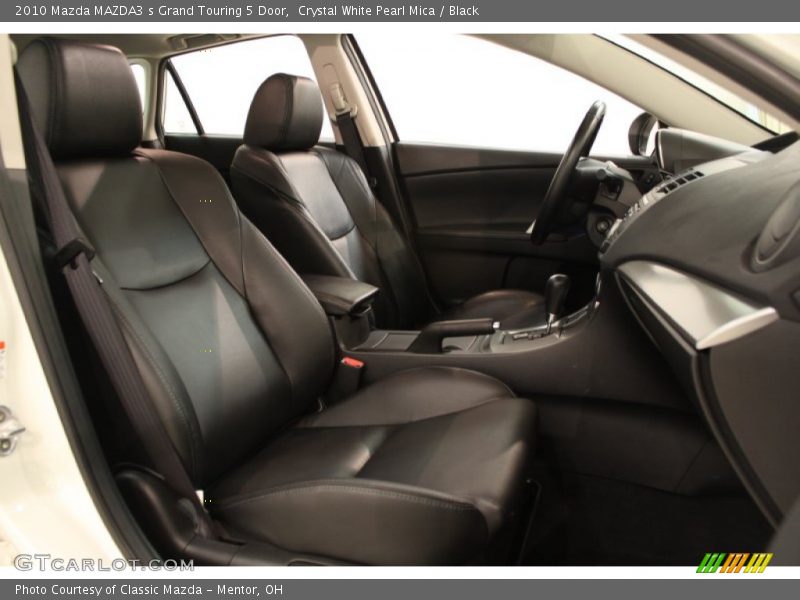 Crystal White Pearl Mica / Black 2010 Mazda MAZDA3 s Grand Touring 5 Door