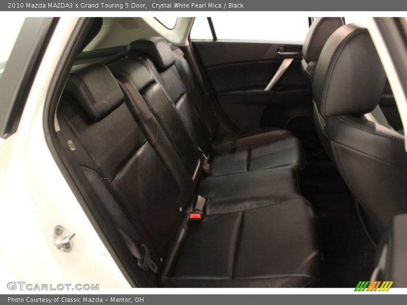 Crystal White Pearl Mica / Black 2010 Mazda MAZDA3 s Grand Touring 5 Door