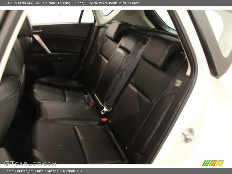 Crystal White Pearl Mica / Black 2010 Mazda MAZDA3 s Grand Touring 5 Door