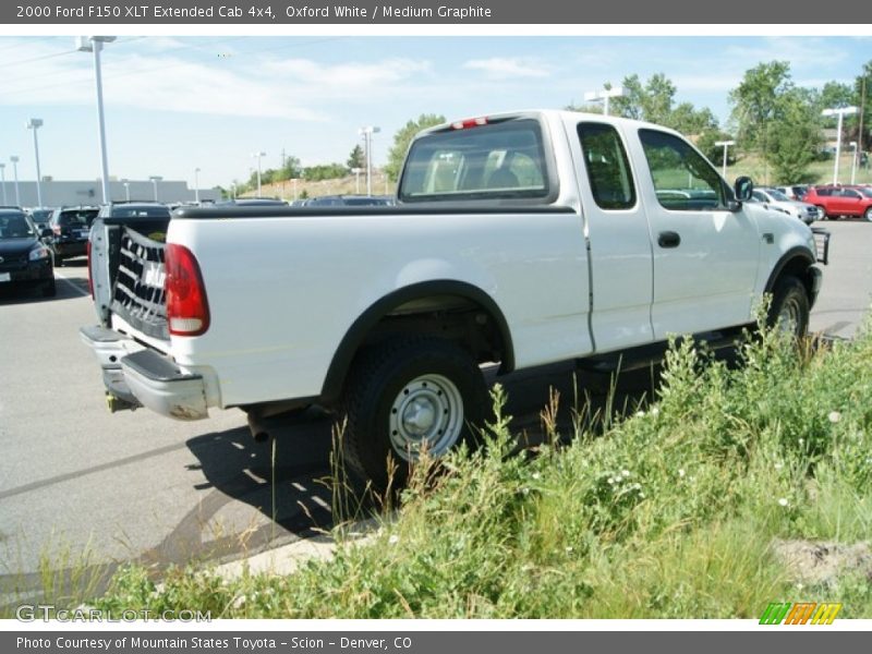 Oxford White / Medium Graphite 2000 Ford F150 XLT Extended Cab 4x4