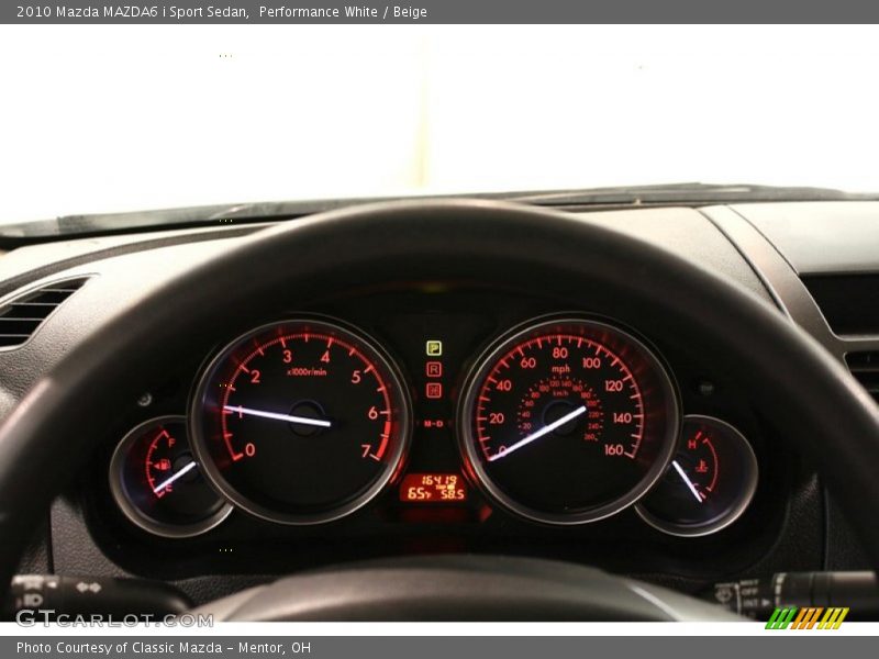 Performance White / Beige 2010 Mazda MAZDA6 i Sport Sedan
