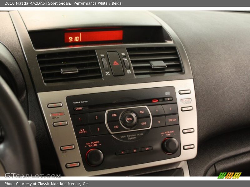 Performance White / Beige 2010 Mazda MAZDA6 i Sport Sedan