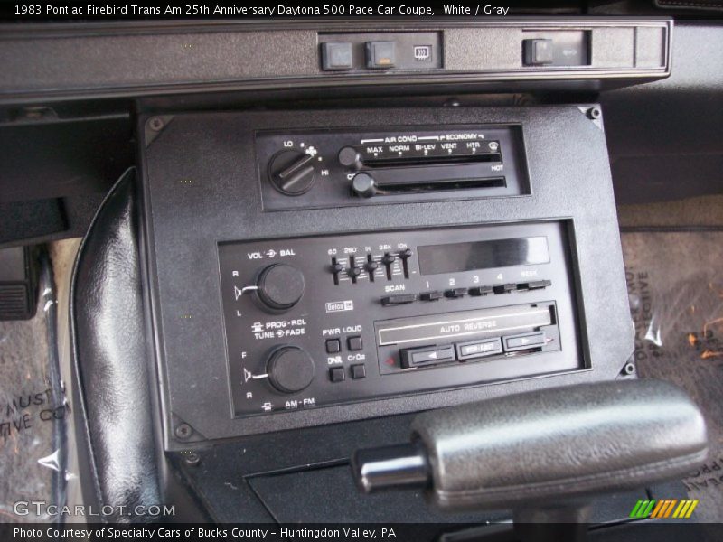 Controls of 1983 Firebird Trans Am 25th Anniversary Daytona 500 Pace Car Coupe