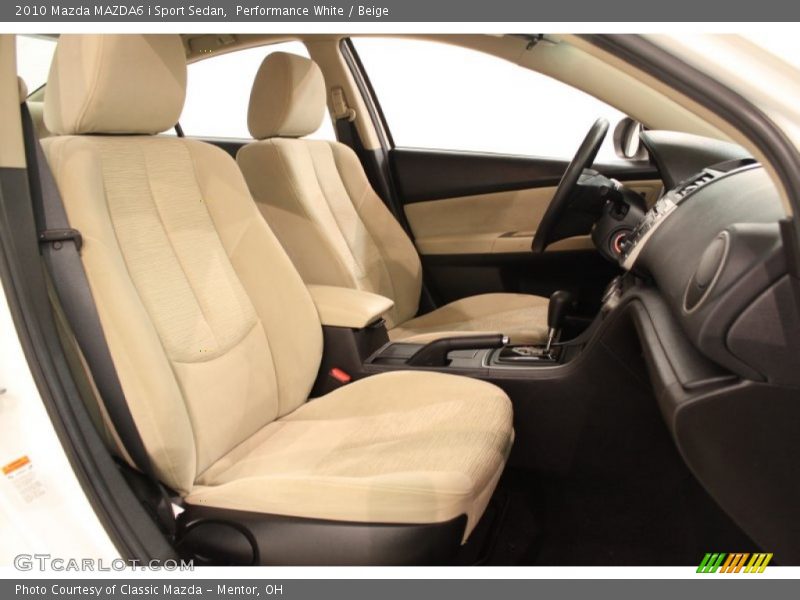 Performance White / Beige 2010 Mazda MAZDA6 i Sport Sedan