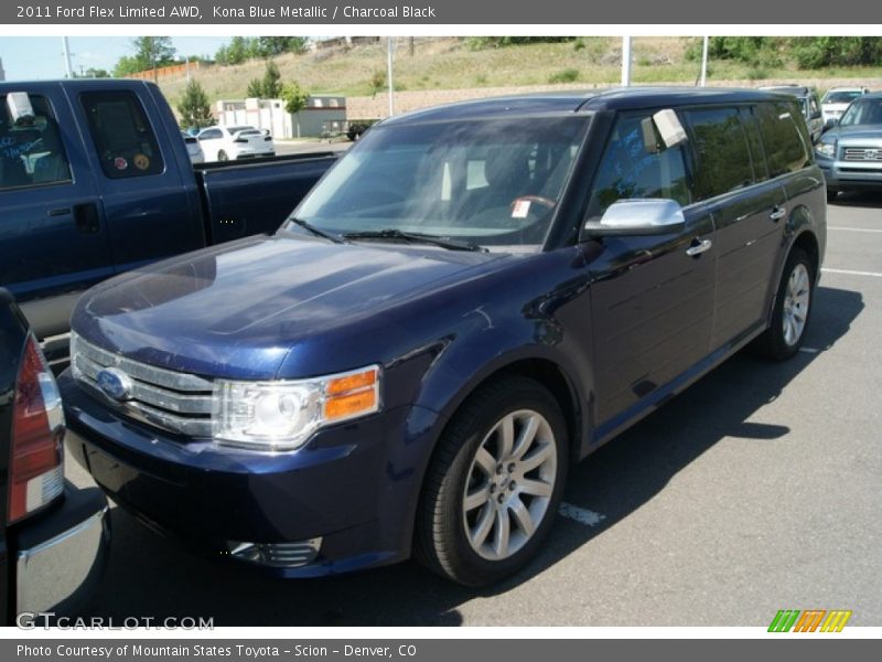 Kona Blue Metallic / Charcoal Black 2011 Ford Flex Limited AWD