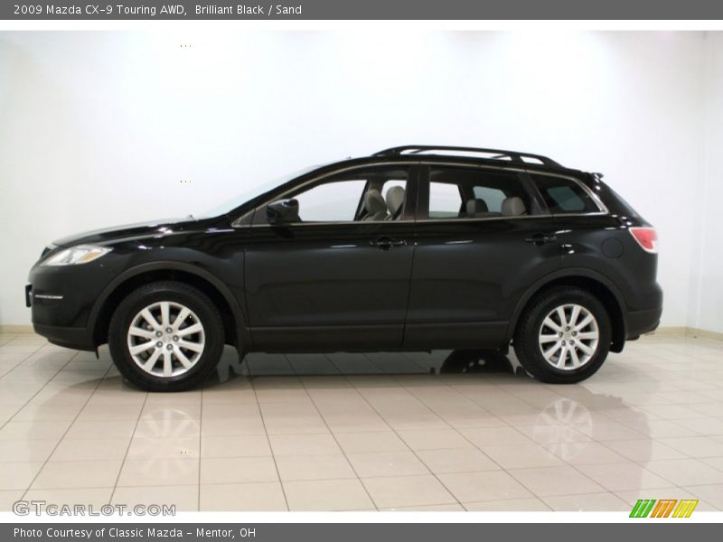 Brilliant Black / Sand 2009 Mazda CX-9 Touring AWD