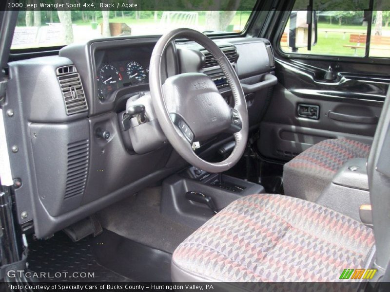  2000 Wrangler Sport 4x4 Agate Interior
