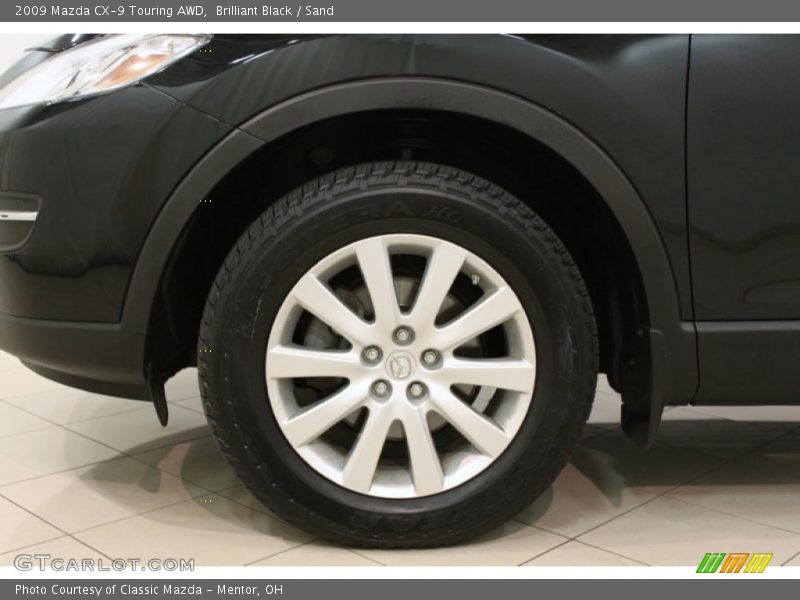 Brilliant Black / Sand 2009 Mazda CX-9 Touring AWD