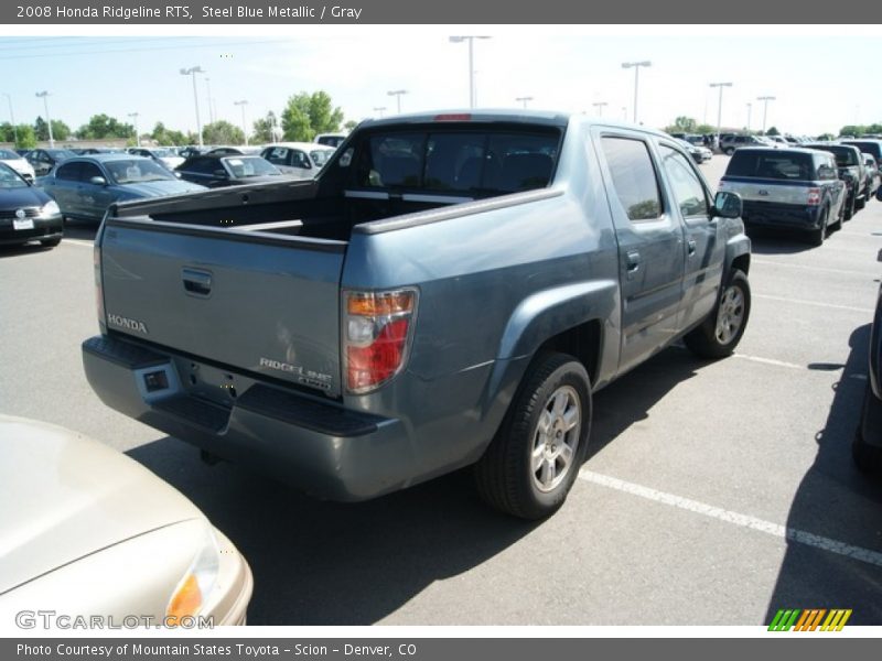 Steel Blue Metallic / Gray 2008 Honda Ridgeline RTS