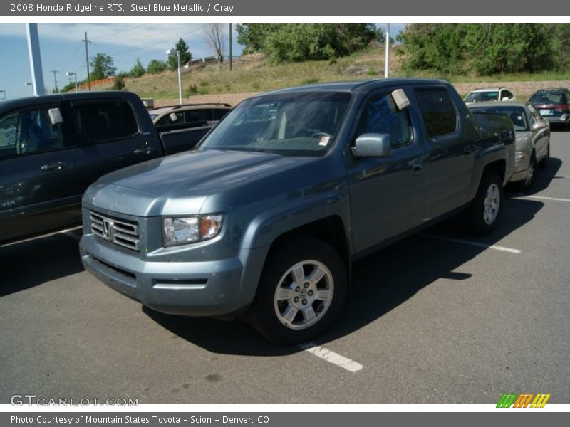 Steel Blue Metallic / Gray 2008 Honda Ridgeline RTS