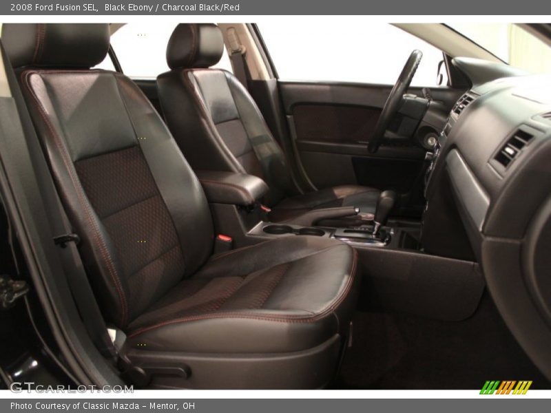  2008 Fusion SEL Charcoal Black/Red Interior