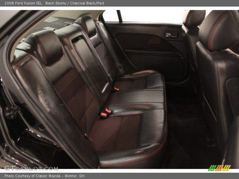 2008 Fusion SEL Charcoal Black/Red Interior