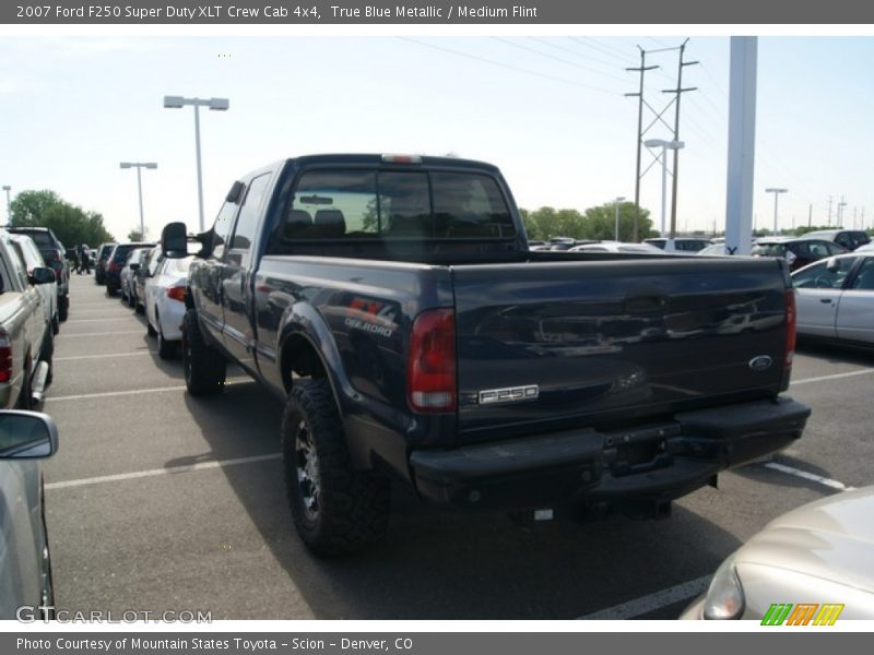 True Blue Metallic / Medium Flint 2007 Ford F250 Super Duty XLT Crew Cab 4x4
