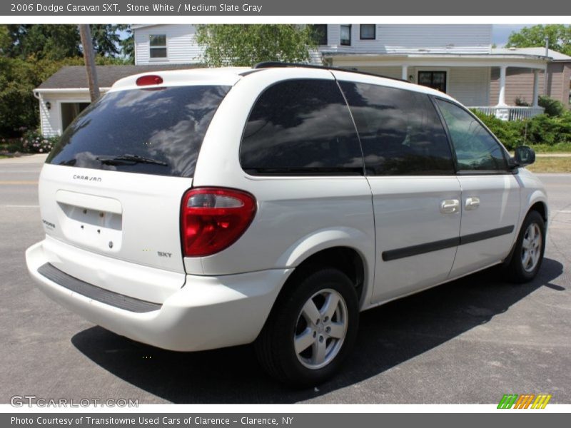 Stone White / Medium Slate Gray 2006 Dodge Caravan SXT