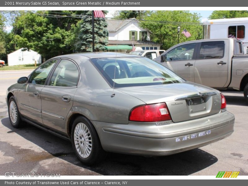 Spruce Green Metallic / Medium Parchment 2001 Mercury Sable GS Sedan