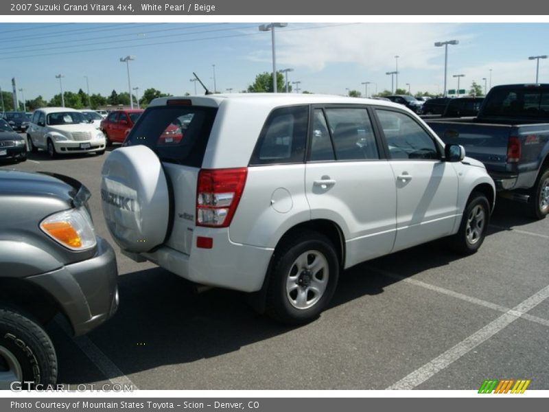 White Pearl / Beige 2007 Suzuki Grand Vitara 4x4