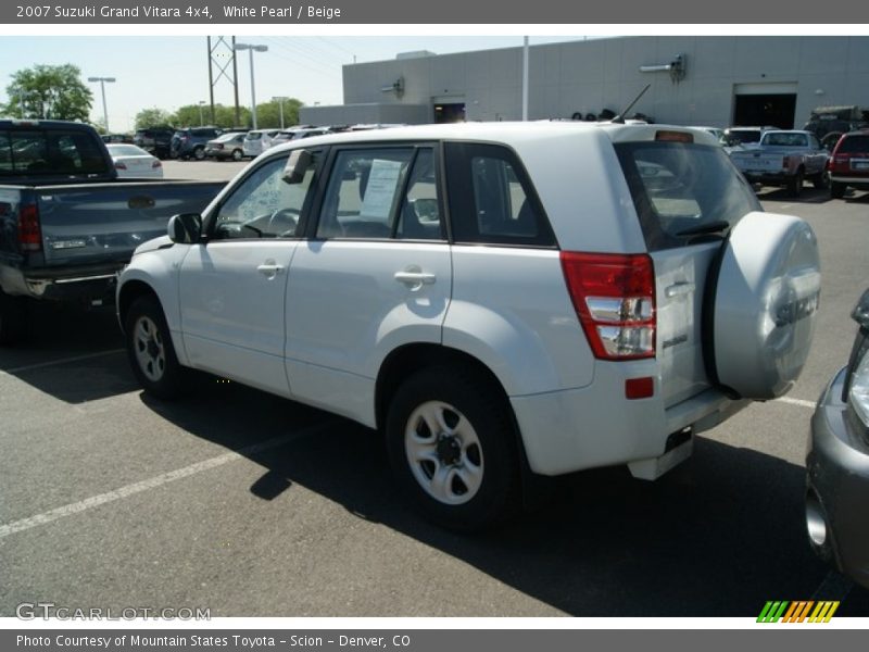 White Pearl / Beige 2007 Suzuki Grand Vitara 4x4