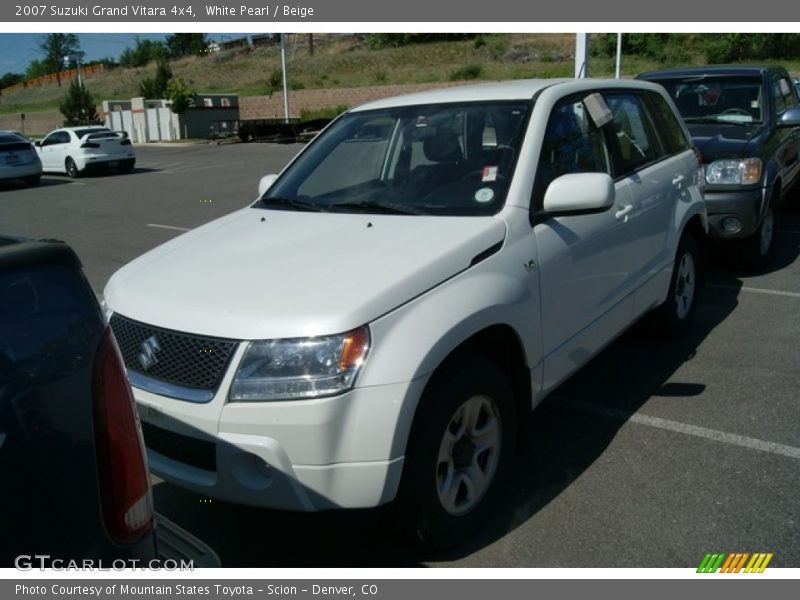 White Pearl / Beige 2007 Suzuki Grand Vitara 4x4