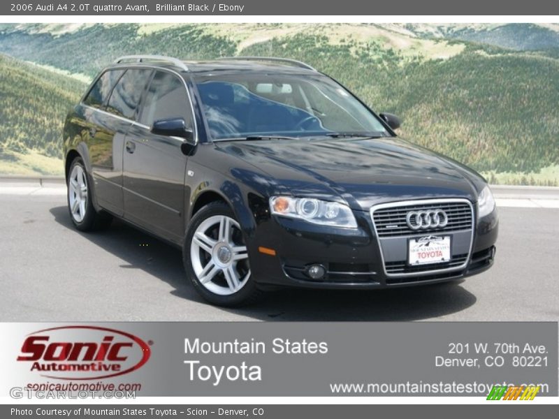 Brilliant Black / Ebony 2006 Audi A4 2.0T quattro Avant