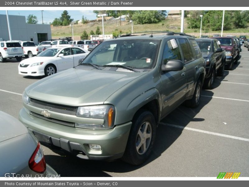 Silver Green Metallic / Dark Pewter 2004 Chevrolet TrailBlazer LS 4x4