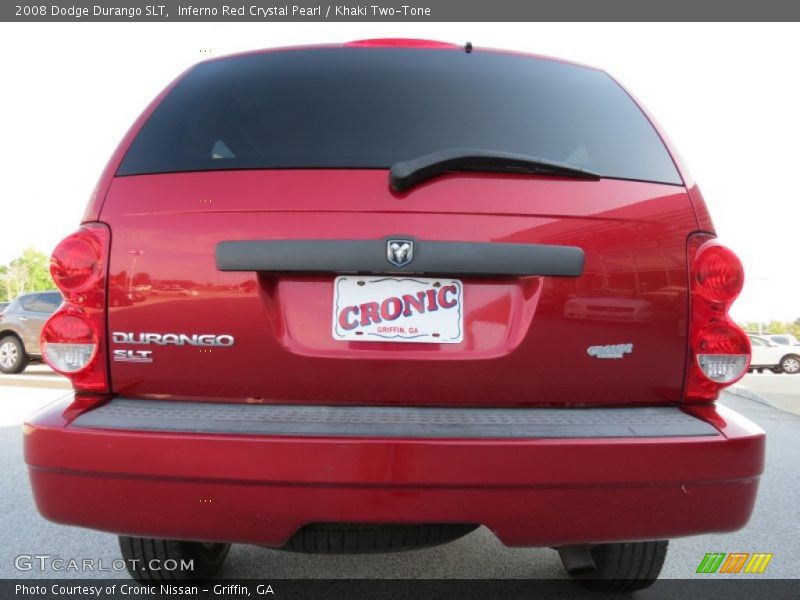 Inferno Red Crystal Pearl / Khaki Two-Tone 2008 Dodge Durango SLT