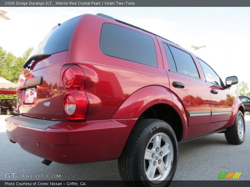 Inferno Red Crystal Pearl / Khaki Two-Tone 2008 Dodge Durango SLT