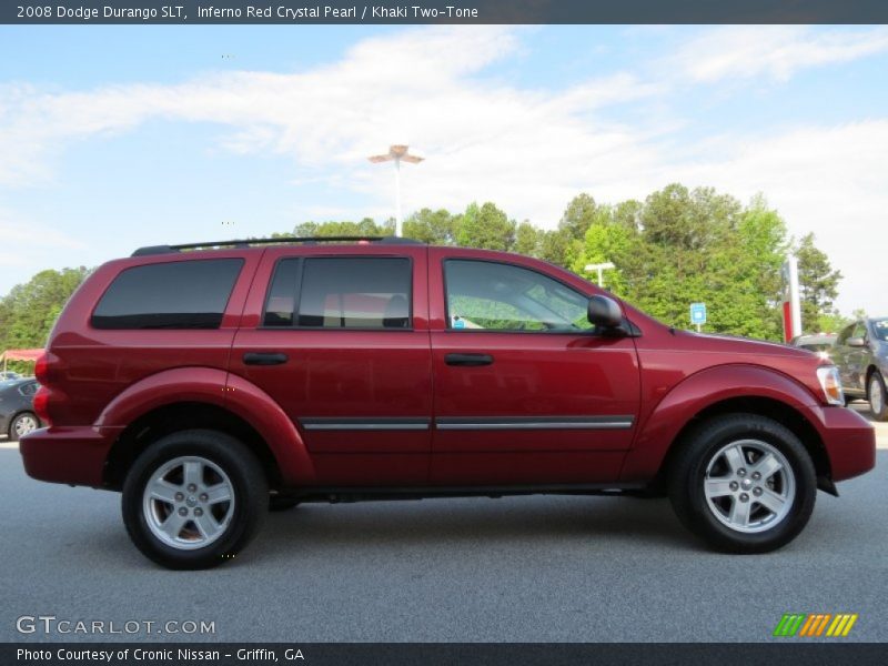 Inferno Red Crystal Pearl / Khaki Two-Tone 2008 Dodge Durango SLT
