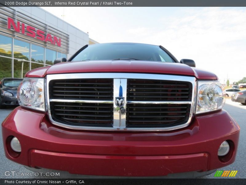 Inferno Red Crystal Pearl / Khaki Two-Tone 2008 Dodge Durango SLT