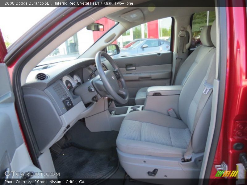 Inferno Red Crystal Pearl / Khaki Two-Tone 2008 Dodge Durango SLT