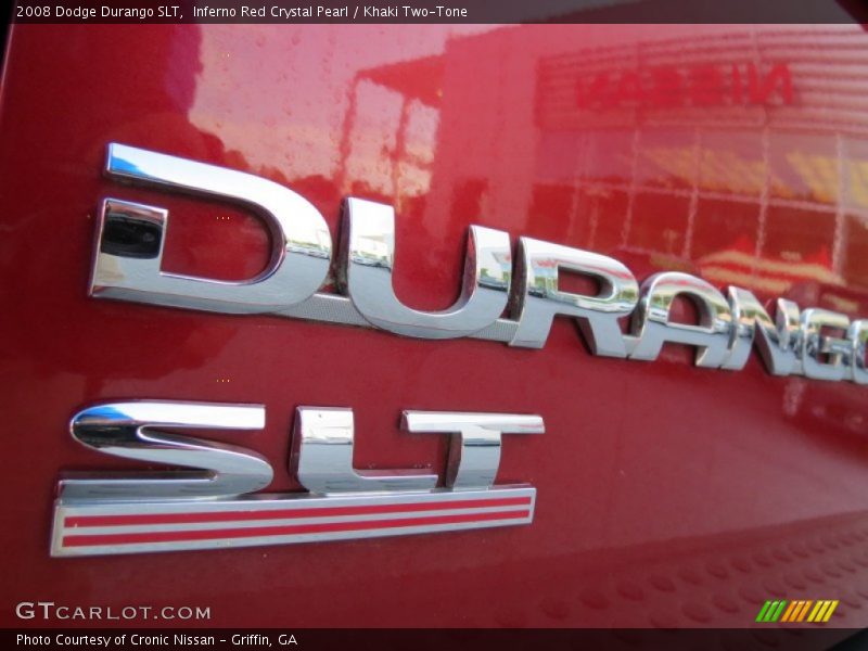 Inferno Red Crystal Pearl / Khaki Two-Tone 2008 Dodge Durango SLT