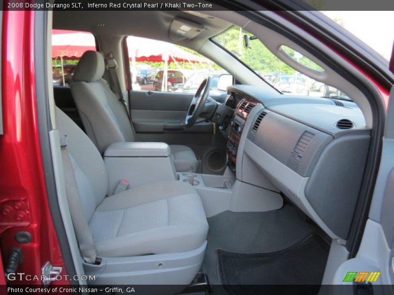 Inferno Red Crystal Pearl / Khaki Two-Tone 2008 Dodge Durango SLT