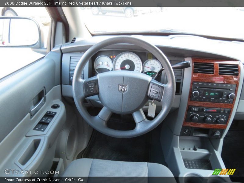 Inferno Red Crystal Pearl / Khaki Two-Tone 2008 Dodge Durango SLT