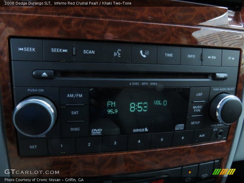 Inferno Red Crystal Pearl / Khaki Two-Tone 2008 Dodge Durango SLT