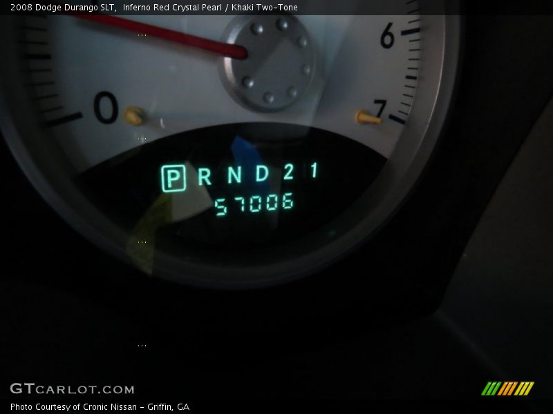 Inferno Red Crystal Pearl / Khaki Two-Tone 2008 Dodge Durango SLT