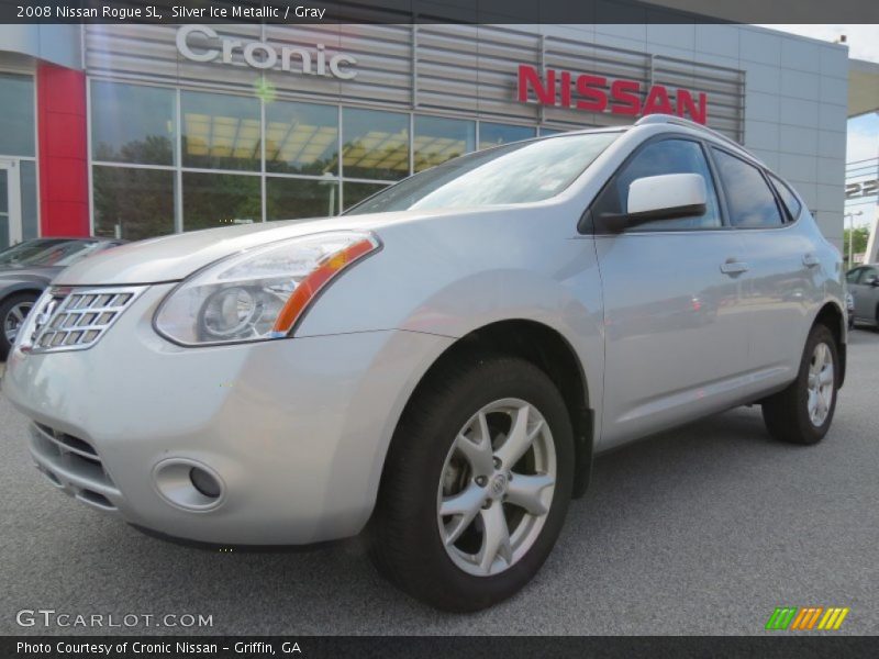 Silver Ice Metallic / Gray 2008 Nissan Rogue SL
