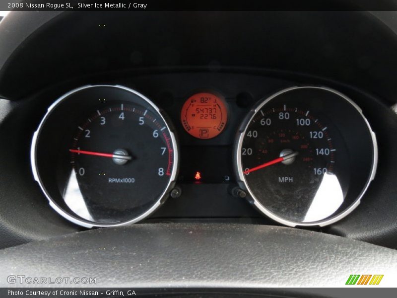 Silver Ice Metallic / Gray 2008 Nissan Rogue SL