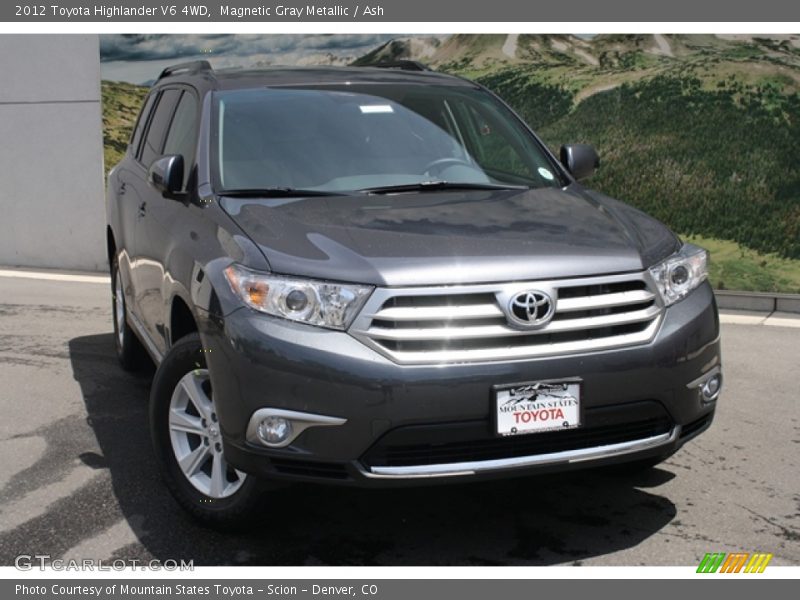 Magnetic Gray Metallic / Ash 2012 Toyota Highlander V6 4WD